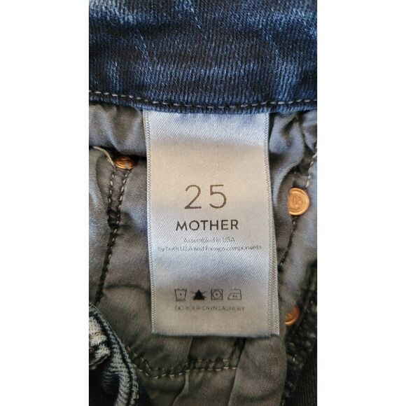 Mother High Waisted Looker Ankle Fray Skinny Jeans - Picture 4 of 6